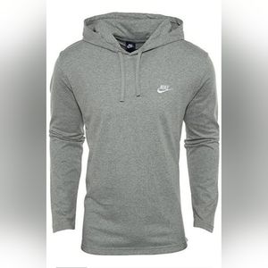 Men's Nike Casual Sports Long Sleeve Gray Pullover Sku 807249-063 sz xl euc